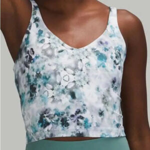 Lululemon Align Tank Kaleidofloral Blue White Size 0